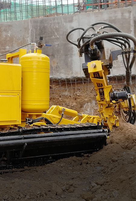 حفر الأساسات والبنى التحتية