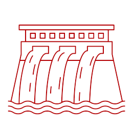 في مشاريع هندسة الطاقة الكهرومائية